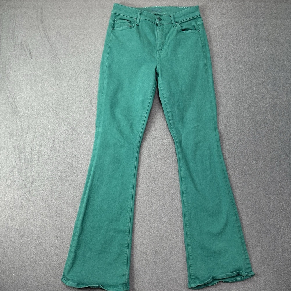 MOTHER Women’s Jeans Teal Green Flared